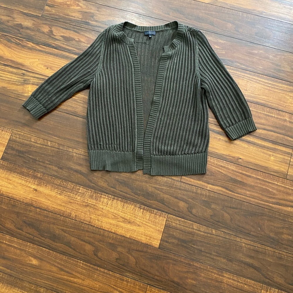 M The Limited Open Stitch 3/4 Sleeve Sweater